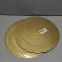 2 x 4 Pack Cake Boards Golden Round Cake Circles 6, 8, 10, 12 Inch Cake Base Cardboard, 1 of Each Size Set for Baking Cake, Gold