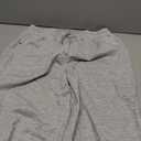 SOLY HUX Men's Casual Drawstring Sweatpants Elastic Waist Baggy Wide Leg Pants with Pockets Pure Light Grey Medium