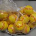 HyDren 20 Pcs Mini Foam Softball Baseball Stress Balls Bulk Yellow Softball Gifts Baseball l Party Favors for goodie bag stuffers Stress Relief Toys School Carnival Reward Gifts, 2.5 Inch