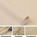 Butarfe Faux Leather Sheet 2 Yards 54" x 72" Upholstery Vinyl 1.0mm Thick Pleather Soft PU Leather Beige Upholstery Vegan Leather Fabric Synthetic Material for Sofa Bags Chairs Car Seats DIY Craft