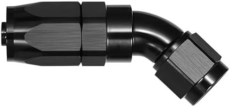 EVIL ENERGY 12AN 45 Degree One Piece Full Flow Hose End Fitting Swivel For CPE Braided Hose