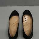 mysoft Women's Wedge Pumps Low Heel Closed Toe 2in Dress Shoes (8, Black Glitter)