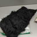 EasyJoy Ultra Soft Fluffy Shaggy Area Rug Faux Fur Rug Chair Cover Seat Pad Fuzzy Area Rug for Bedroom Floor Sofa Living Room (2 x 3 ft Sheepskin, Black)