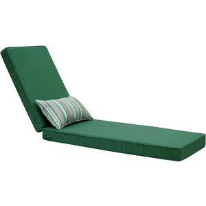 Outdoor Chaise Lounge Cushions,Outdoor Olefin Lounge Cushion,Rainproof Color Fade-Resistant & Removable Cover Patio Chaise Lounge Cushion with High Resilience Straps Hidden Zipper for Lounge Chairs
