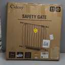 29"-40" Baby Gate for Stairs, Auto Close Stroller Friendly Dog Gate Indoor for Doorways, Pressure Mounted Baby Gate, Easy Walk Through Gate for Children & Pets, Black (29-40"Wide, 28"Tall)