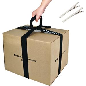 Box Carrying Strap,74.8 Inch Adjustable Cross-Style Moving Straps for Safe, Easy Lifting & Moving Heavy Boxes, Luggage, Groceries, Box Carry Strap with Durable Handles & Quick-Release Buckle