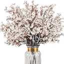 Babys Breath Artificial Flowers, 8 Bundles White Real Touch Fake Flowers Silk Flowers Bulk for Vase Home Office Wedding Spring Indoor Outdoor Centerpiece Table Party Decorations