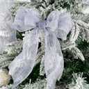 MAYREEL Dusty Purple Wired Ribbon 2.5 Inch Metallic Lavender Sheer Wire Ribbon for Easter's Day Christmas Tree Wreaths Bows Rustic Wedding Gift Wrapping Farmhouse Crafts 10 Yards