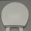Elongated Toilet Seat, 18.5 Soft/Slow Close Oval (Oblong) Toilet Seat for Elongated Toilets, No-Slam Quiet-Close Lid, Easy-to-Install & Clean, Durable Never-Loosen White Plastic Seat