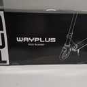 WAYPLUS KS1 Kick Scooter for Ages 6+,Kid, Teens & Adults. Max Load 240 LBS. Foldable, Lightweight, 8IN Big Wheels for Kids, Teen and Adults, 4 Adjustable Levels. Bearing ABEC9 FED Fitness
