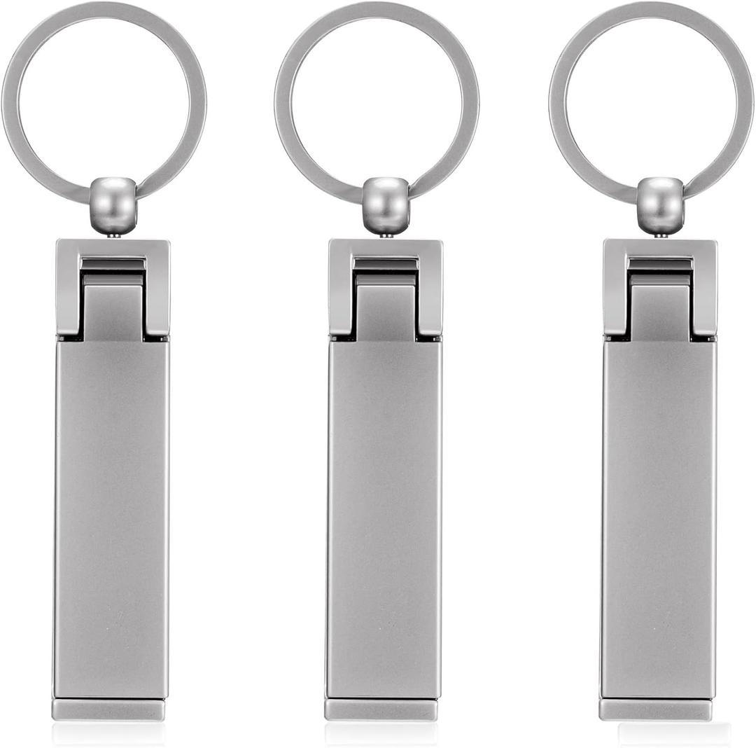3 Pieces Purse Hook for Table Instant Bag Hook Hanger, 2-in-1 Handbag Table Holder Hanger Set Mobile Phone Holder Foldable Storage Stylish Swivel Design for Women Desk(Silver)