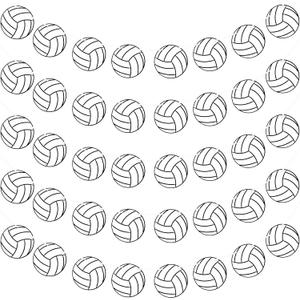 5 Pieces Volleyball Party Decorations Volleyball Theme Banner Bunting Hanging Banners Softball Paper Garland for Theme Birthday Party Supplies