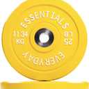 BalanceFrom Color Coded Olympic Bumper Plate Weight Plate, Style: 25lbs