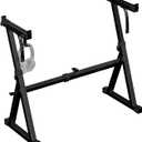 Rhymo Keyboard Stand Double-X, Heavy-Duty, Pre-Assembled Piano Stand for Kids and Adults, 8 Adjustable Digital Piano Stand with Locking Straps Fits 54 61 88 (Z)
