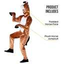 Morph Horse Costume Adult - Kentucky Derby Costumes for Men Fun Horse Outfit for Halloween Parties (Large)