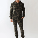 Men's Military Tracksuits 2 Piece Color Block Pullover Hoodie and Sweatpants Casual Athletic Sweatsuits Set for Men, M