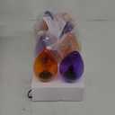 Treela 8 Pcs Giant Halloween Lights 8" Jumbo Xmas String Lights with 8 Colorful Bulbs Purple Orange C7 Lights 10.5 ft Outdoor Halloween Lights C7 Large Outdoor String Lights for Indoor Outdoor