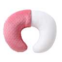 Nursing Pillow and Positioner, Breastfeeding, Bottle Feeding, Baby Sitting Support with Removable Ultra Soft Cover, Tummy Time Support for Baby Boys and Girls (StrawberryRed) (22" x 17.7" x 5.9")