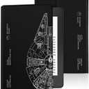 for Amazon Kindle 11th Generation Case 2022 6 Inch for Women Girls Kids Boys Men Folio Cover Cute Fashion Design Black Unique Cool Aesthetic Teens Cases for Kindle 11th Gen 2022 Case 6"