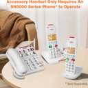 VTech SN5107 Amplified Additional Handset with Big Buttons, Large Display & 50dB Audio Assist for SN5127 & SN5147 Senior Phones
