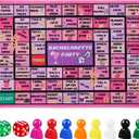 Fofeadm Bachelorette Party Drinking Games for Adults, Rubber Mat Drinking Board Game, Funny Party Interactive Drinking Games for Girls Night, Bachelorette Party, Age 21+, 2-8 Players
