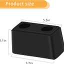 Rubber Bumper Blocks (2-Pack) - 6" x 3" x 3" Block Dock Buffers for Flatbed/Trailer/Truck/Reefer/Chassis