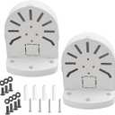 2 Pack Dome Camera Bracket,Security Camera Junction Box, CCTV IP Surveillance Cameras Holder, ABS Plastic Indoor Outdoor Dome Camera Mount