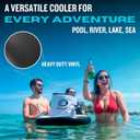 DIVEBLAST Floating Cooler for Pool, Lake, River & Kayak - Holds Up to 24 Cans with Ice - Leakproof Insulated Cooler for River Floating, Medium