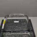 HBTower Step Ladder, Folding Step Stool with Wide Anti-Slip Pedal, Sturdy Steel Ladder, Convenient Handrail, Lightweight, Portable Steel Step Stool (Black)