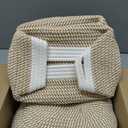 5 Pack Small Woven Storage Baskets for Shelves, Cotton Rope Baskets Organizer for Bathroom, Closet & Nursery, Decorative Storage Bins for Organizing Socks, Toys, 11.8"x7.9"x4.7", Khaki/White