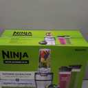 Ninja BN301 Nutri-Blender Plus Compact Personal Blender, 900-Peak-Watt Motor, Frozen Drinks, Smoothies, Sauces & More, (3) 20 oz. To-Go Cups, (2) Spout-Lids (1) Storage-Lid, Dishwasher Safe, Silver