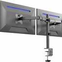 VIVO Dual Monitor Desk Mount, Heavy Duty Fully Adjustable Stand, Fits 2 LCD LED Screens up to 32 inches and 22 lbs Each, Black, STAND-V032