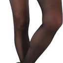 ToBeInStyle Women's Wide Floral Lace Fishnet Thigh Hi Stockings