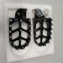 Motorcycle Foot Pegs Footpegs Foot Pedals Rests CNC for DR650 DR650SE 1996-2023 DRZ125L 2012-2023 RM85 2002-2006 Dirt Pit Bike Dual Sport Black