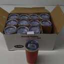 20oz Tumbler Bulk Stainless Steel Tumblers with Lid Vacuum Insulated Double Wall Travel Coffee Mug Powder Coated Tumbler Cup for Hot and Cold Drinks(Red, 12 pack)