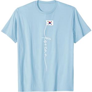 Korea Signature Korean Flag T-Shirt, Blue, S