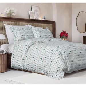Christmas Duvet Cover King Size Set - Extra Soft King Duvet Cover with 2 Pillow Shams - Holiday Xmas Bedding with Zipper Closures & Ties - Comfy, Cozy, Breathable Bed Set - 104 x 90, Christmas Tree