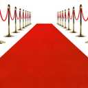 Red Carpet Runner for Partys, 3x10 Feet 450 GSM Extra Thick Non-Slip Waterproof Aisle Rug for Weddings, Events, Banquets, Hollywood Runway & Proposal