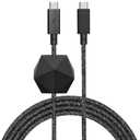 Native Union Type-C Desk Cable – USB-C to USB-C 8ft Ultra-Strong Non-Slip Charging Cable with Anchor Weight Compatible with iPhone Air, 17, MacBooks, Surface Go 4, iPad Pro & Air (Cosmos)