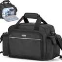 Trunab Home Health Nurse Bag Empty, Portable Medical Supplies Shoulder Bag for Hospice, Home Visit, Hospital Interns, Black, Bag Only