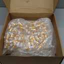 200 Pcs Mini Glass Oil Dropper Bottle Bulk, Clear Essential Small Empty Bottles Sample Containers Perfume Liquid Vials with Cap for Traveling (5 ml,Gold)