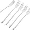 10pcs Long-handled Korean Stainless Steel Fork
