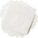 Crystalware, Beverage Paper Napkins, 1 Ply Cocktail Napkin, Bulk Package, White (1000-Napkins)