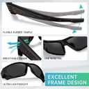 STGATN Polarized Sports Sunglasses for Men Driving Cycling Fishing Running UV400 Protection