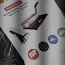 MAKEASY Binding Machine, 21-Hole, 450 Sheets, Comb Binding Machines with 1 Box Comb Bindings Spines, Comb Binder for Letter Size, A4, A5 Paper (Silver)