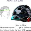 Kids Helmet, SIFVO Kids Bike Helmet Boys and Girls Bike Helmet with Cool Visor Helmet for Kids 5-14, Kids Bike Helmets Youth Bike Helmet Adjustable & Lightweight Size: Medium: 19.69"-22.44"(50-57cm)