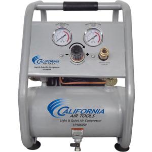California Air Tools CAT-1P1060SP Light & Quiet Portable Air Compressor, Lightweight, Ultra Quiet, Oil-Free, 1 Gallon Steel Tank, .6 HP, 56 dBA Noise Level (Silver)