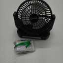 Supersonic SC-1076ERF Solar Powered Portable Fan with 6-Inch Fan Diameter, Adjustable 3 Wind Speed, Foldable Hanger Hook, LED Flashlight, Bluetooth, FM Radio, AUXUSB/mSD Inputs