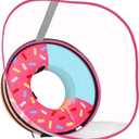Supet Raised Sponge Dog Cone Collar Alternative After Surgery, Soft Dog Cone for Small Medium Large Dogs to Stop Licking, Pet Neck Donut Collar After Surgery (L(Neck 11"-14.5"))