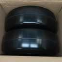 GICOOL Flat Free Lawn Mower Tire and Wheel with Bearing Bore 3/4" or 5/8", 13x5.00-6 Smooth Tread Tire, 3.25"-5.9" Centered Hub, 2 PCS